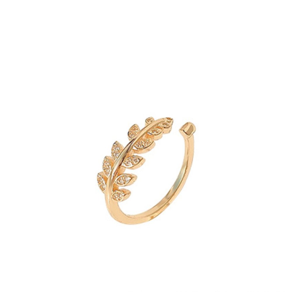 Peace Oliver Leaf Golden Ring - Picture 7 of 11